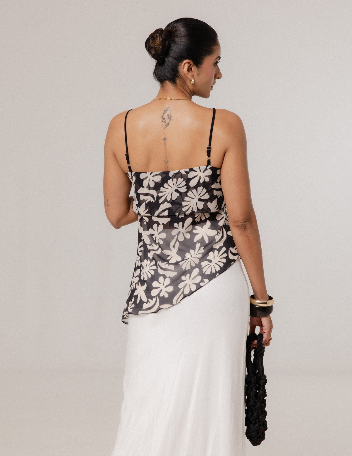 Asymetrical Hem Detailed Top