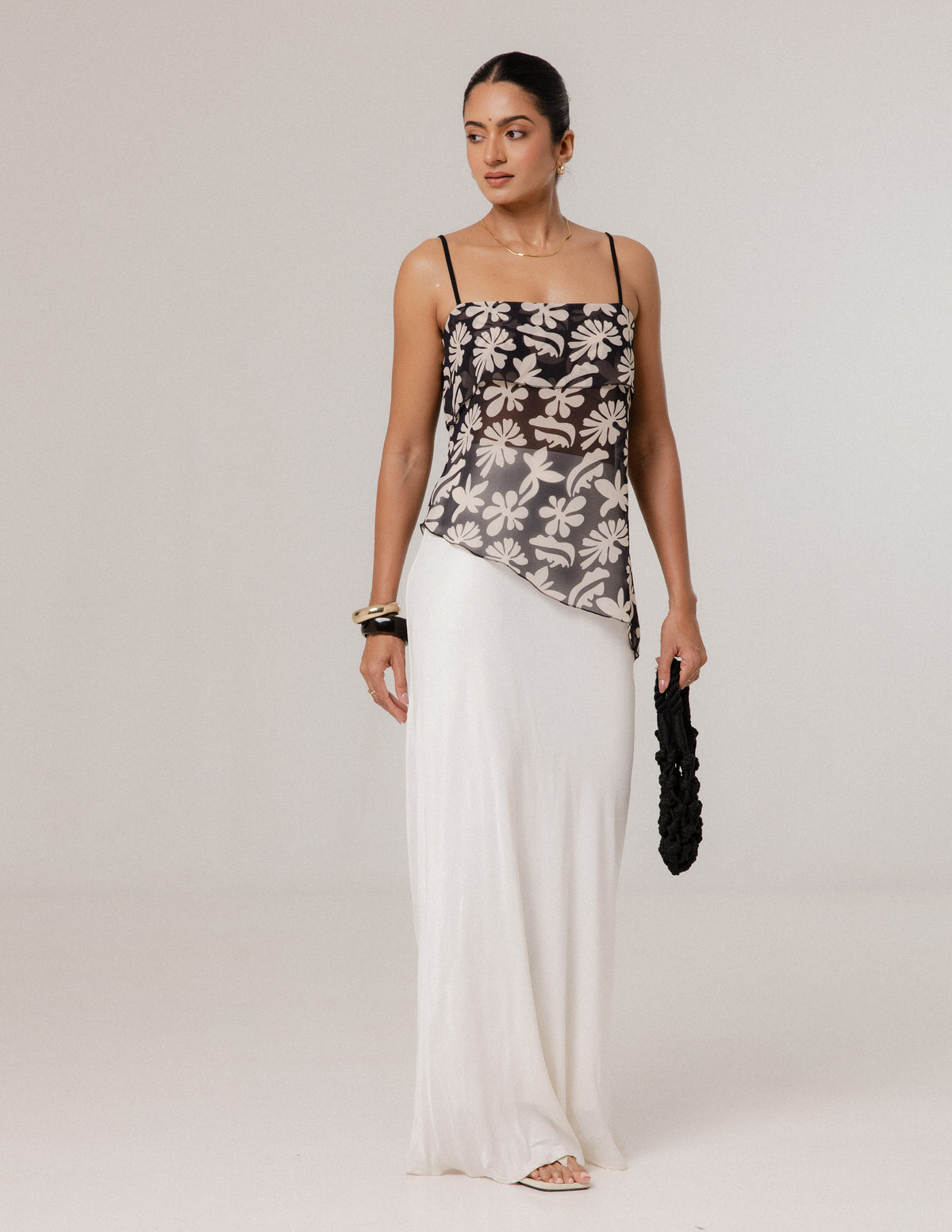 Asymetrical Hem Detailed Top