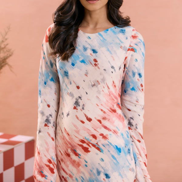 Long Sleeve Bias Maxi Dress