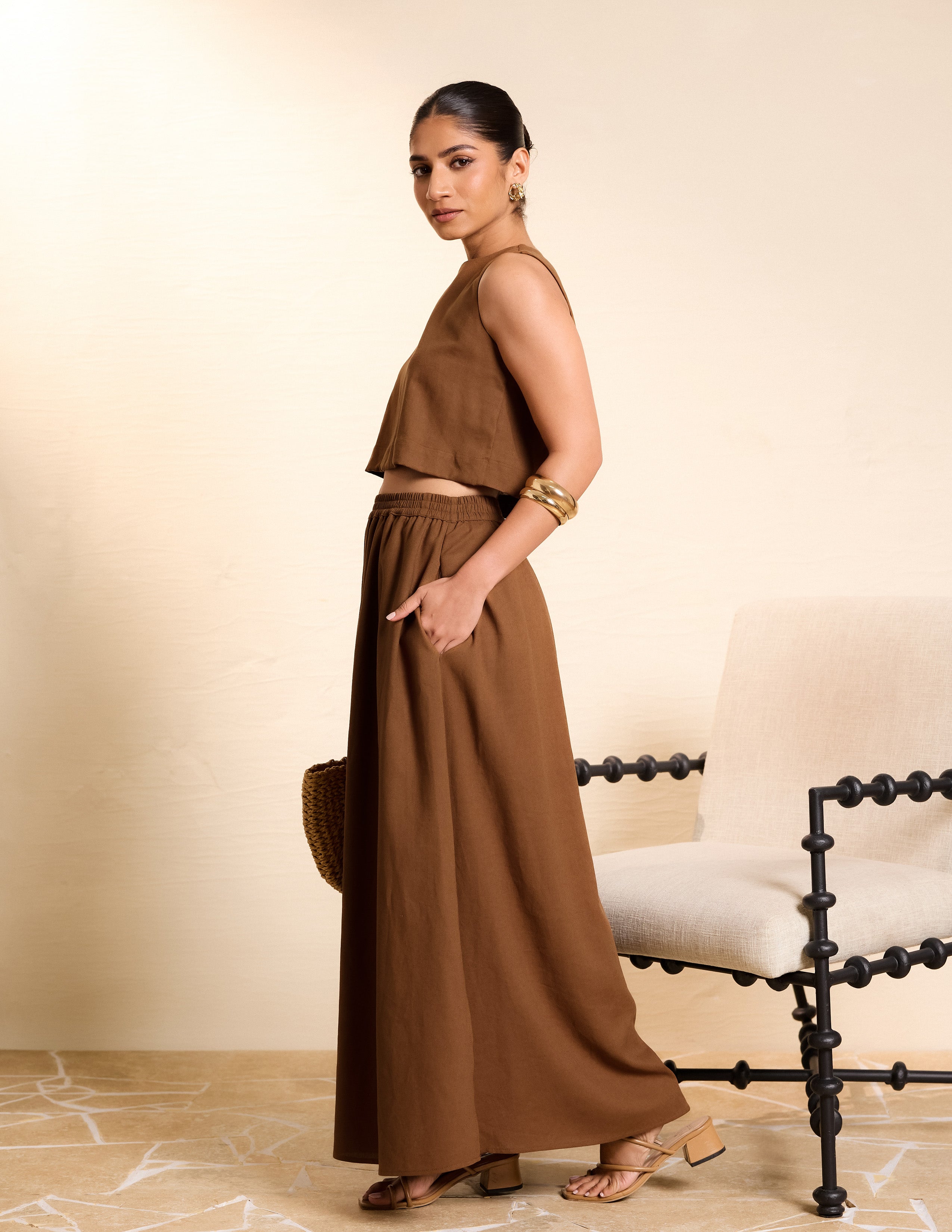 Full Flared Maxi Skirt