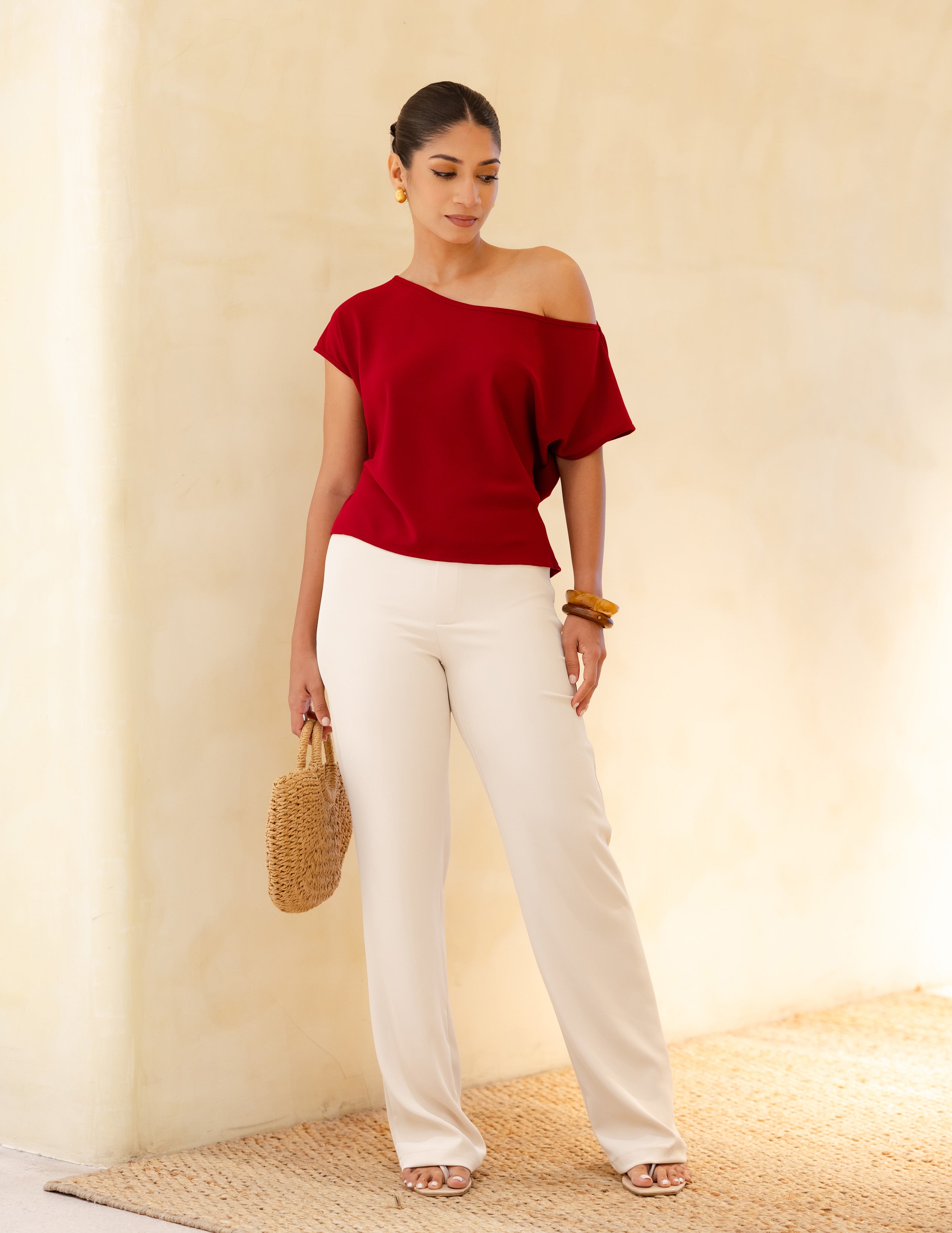 High Waist Straight Leg Pant