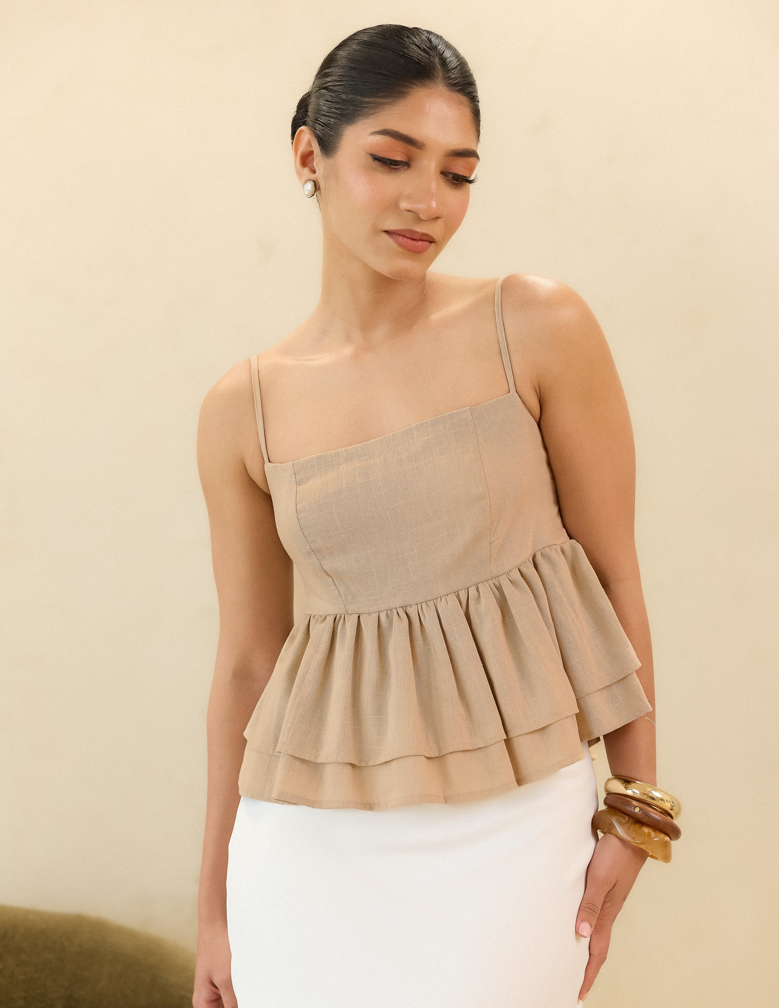 Layered Peplum Top