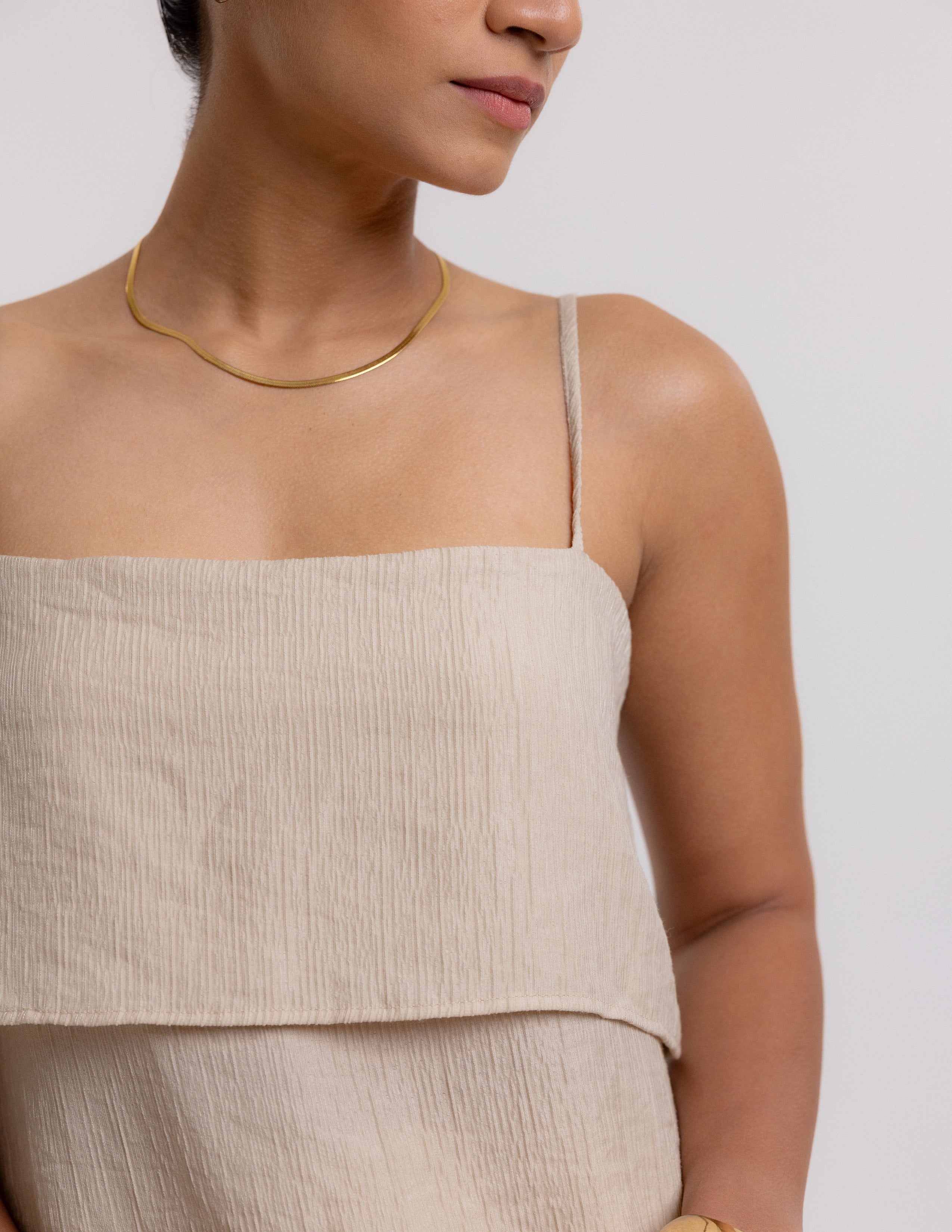 Tie Up Strap Detail Top