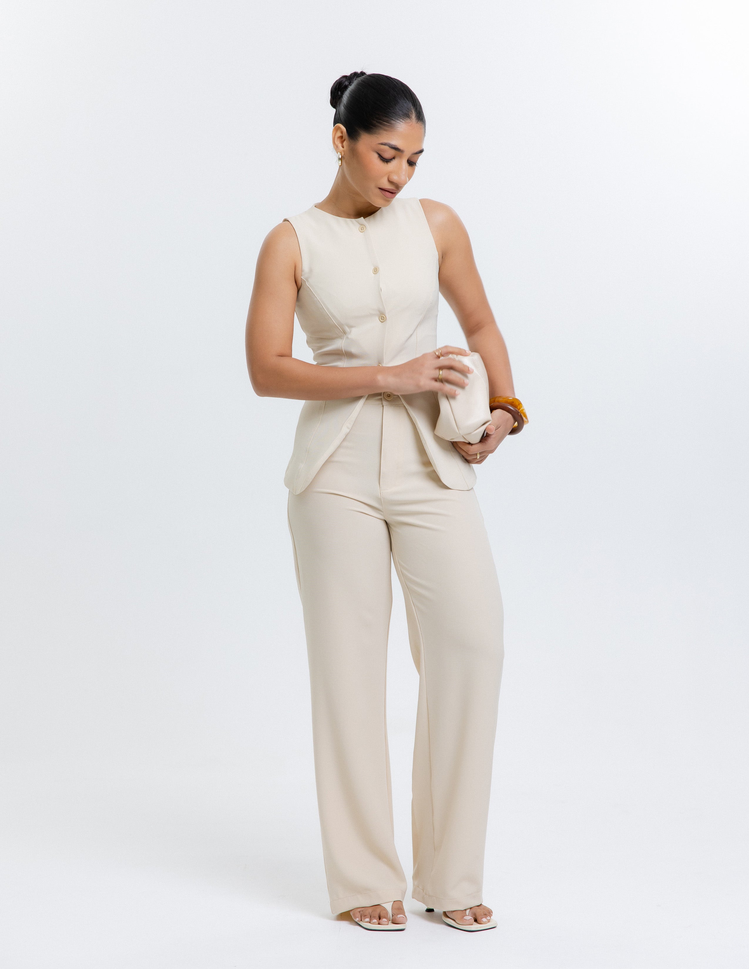 High Waist Straight Leg Pant