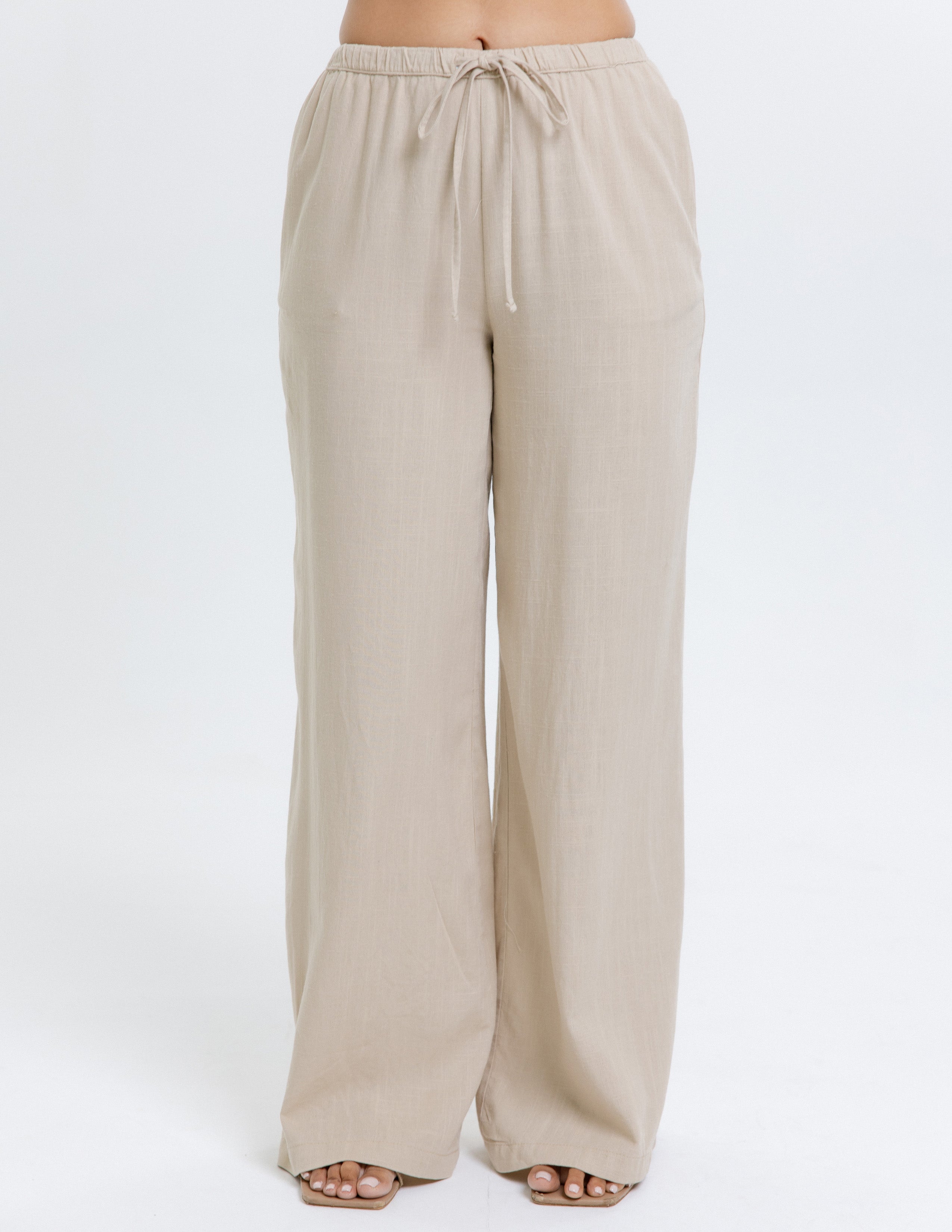 Drawstring Straight Leg Pant