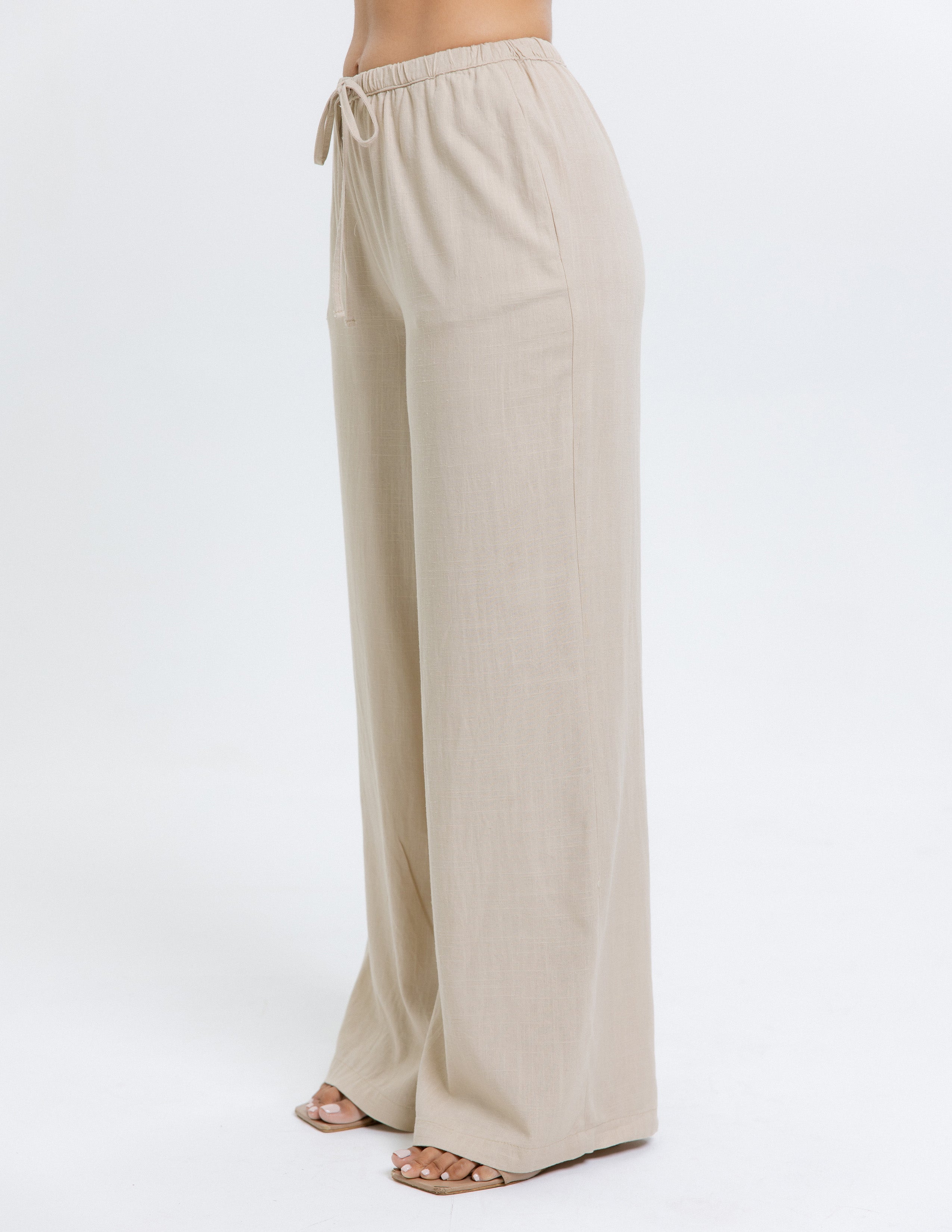 Drawstring Straight Leg Pant
