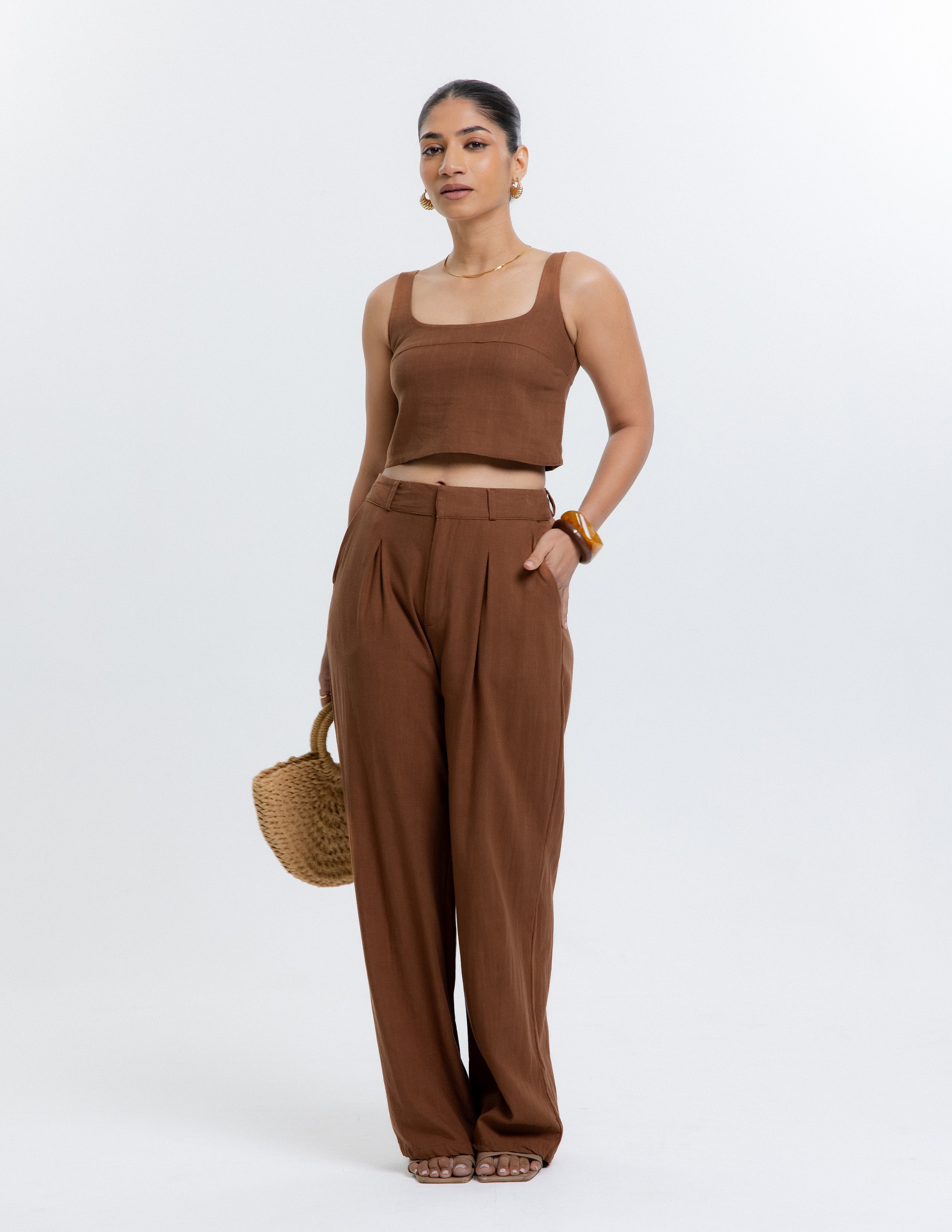 Scoop Neck Crop Top