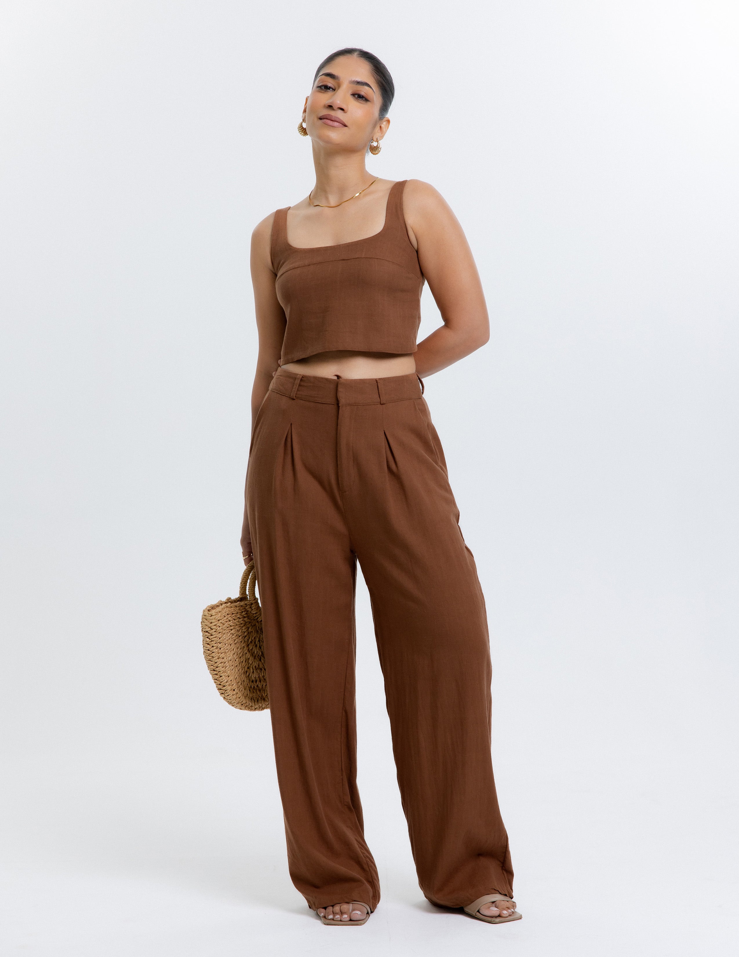 Scoop Neck Crop Top