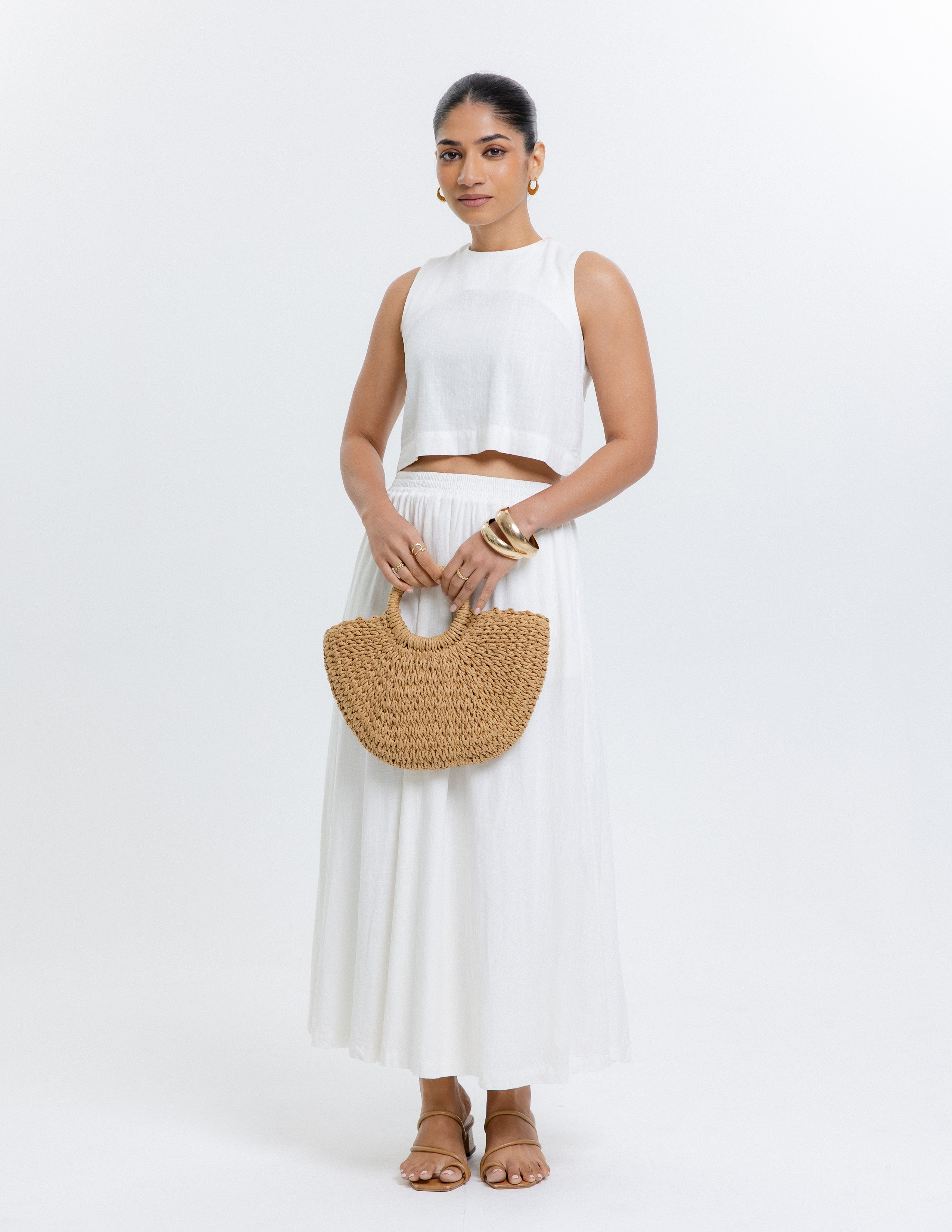 Flared Maxi Skirt