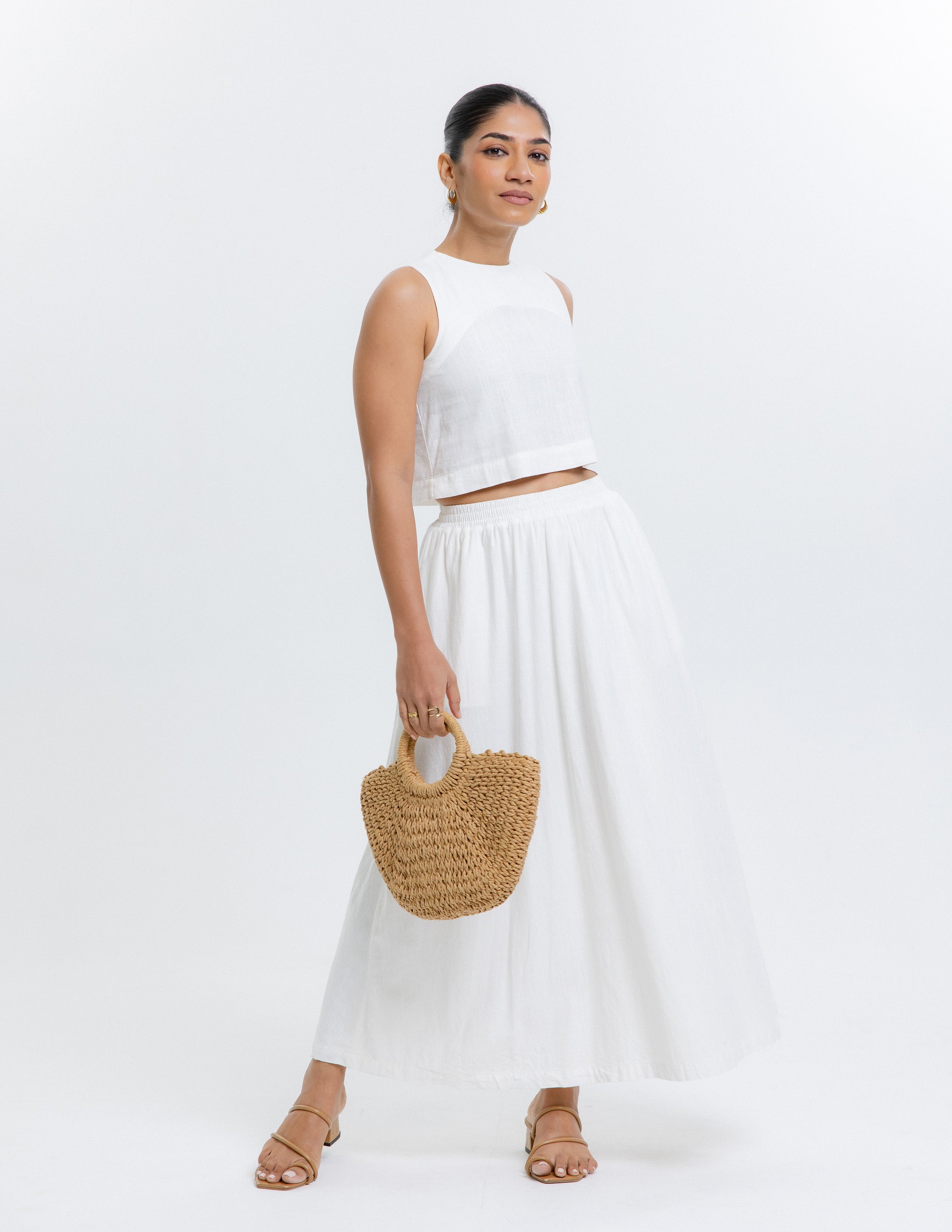 Flared Maxi Skirt