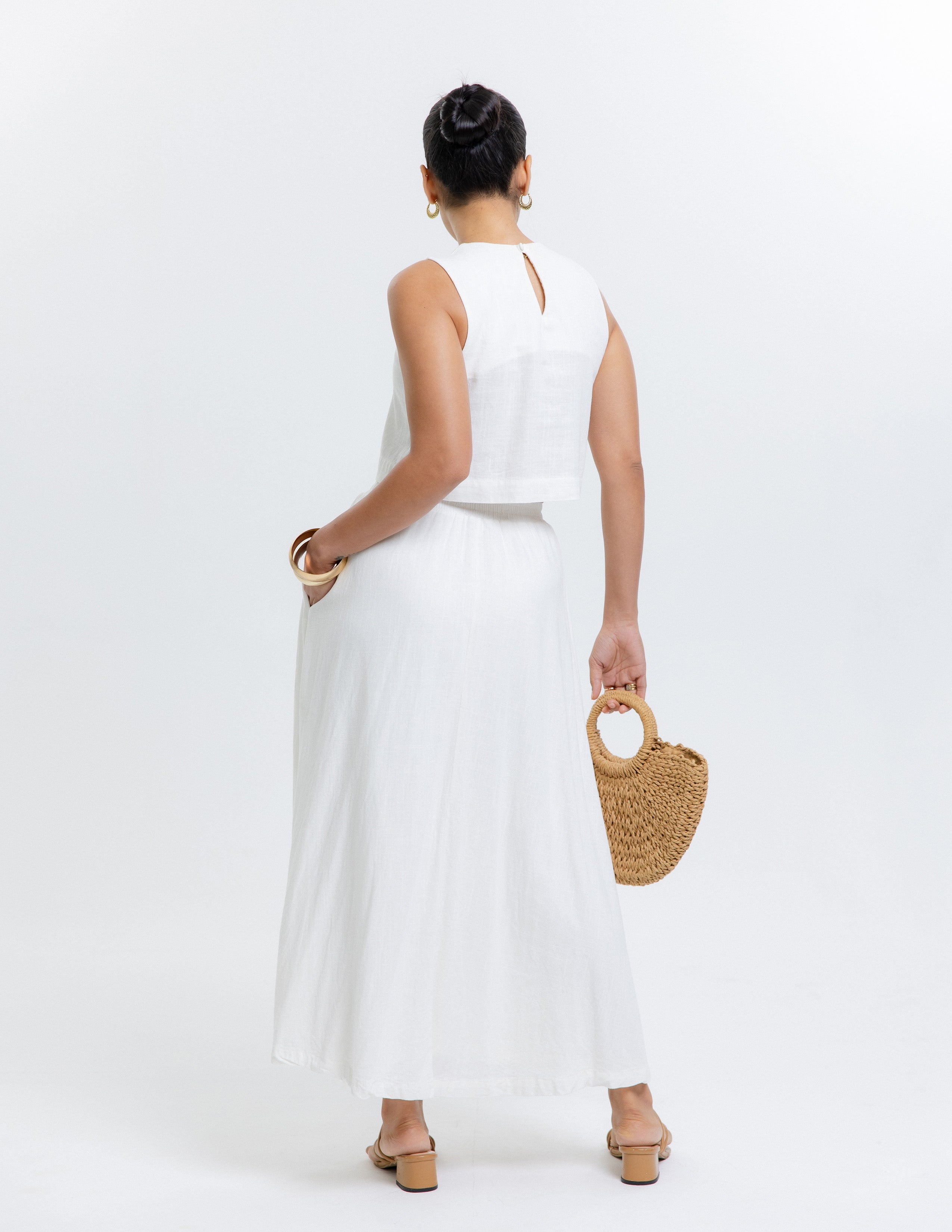 Flared Maxi Skirt