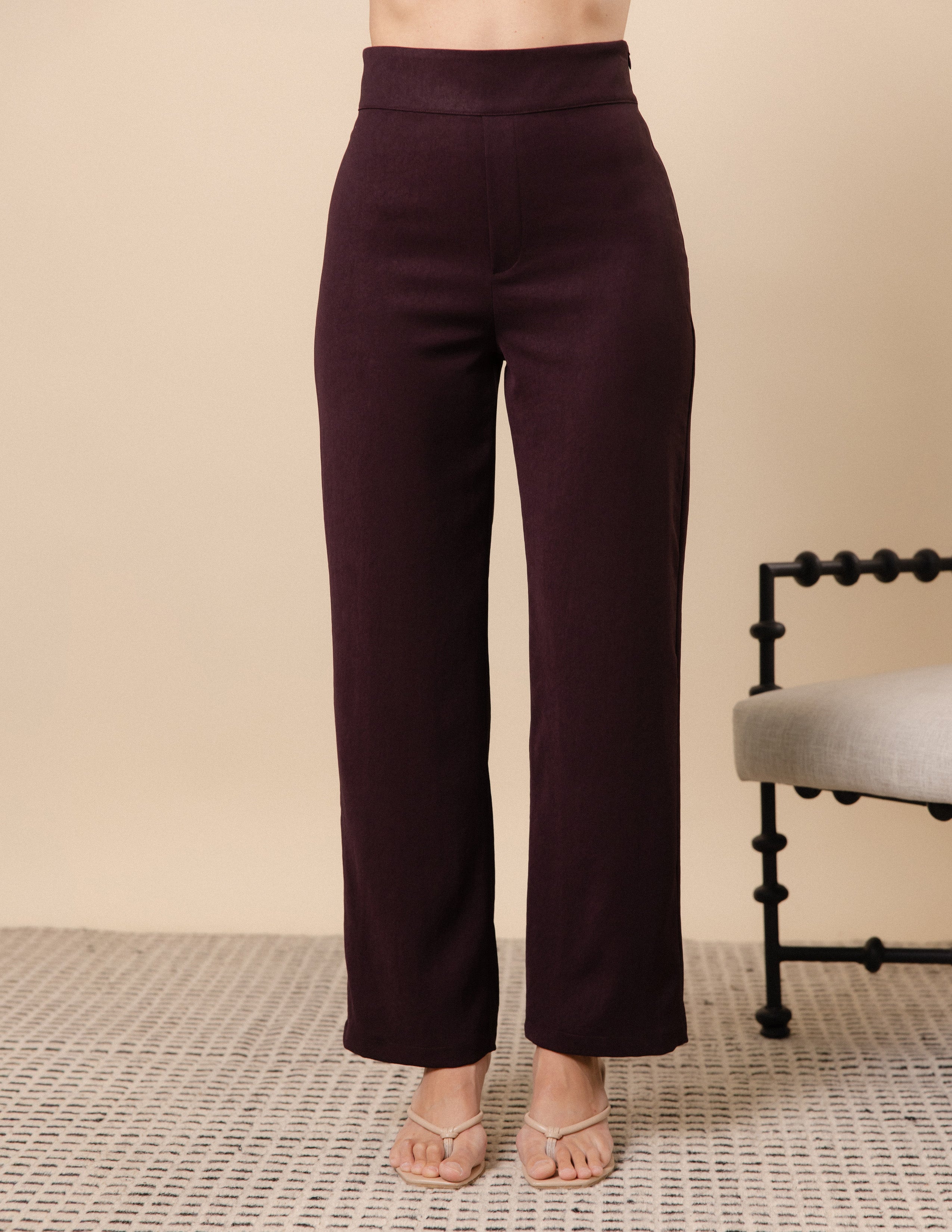 Straight Leg High Waist Pant