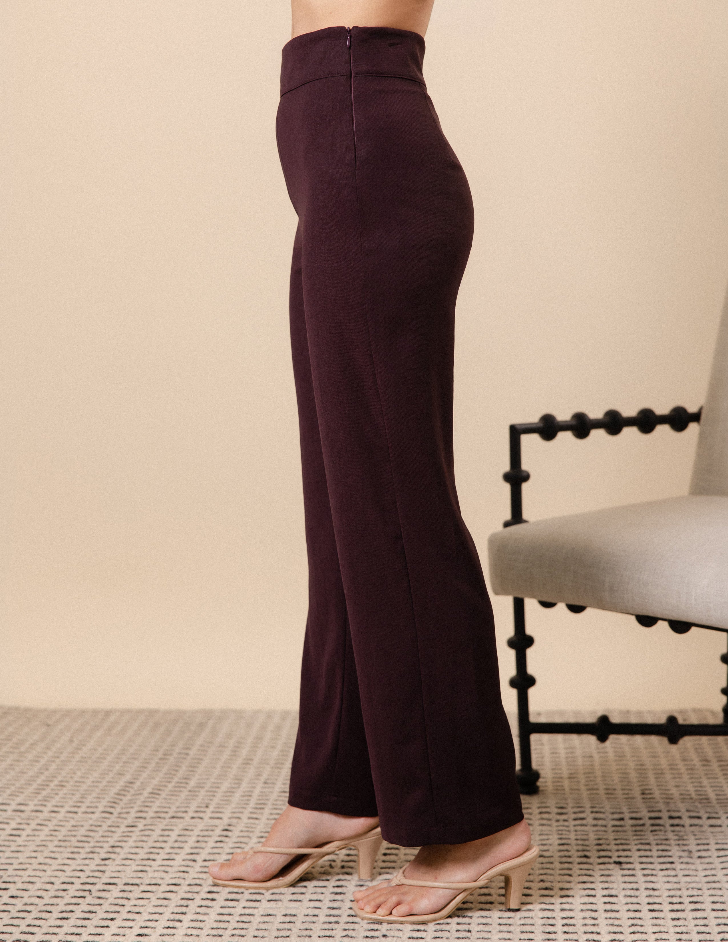 Straight Leg High Waist Pant