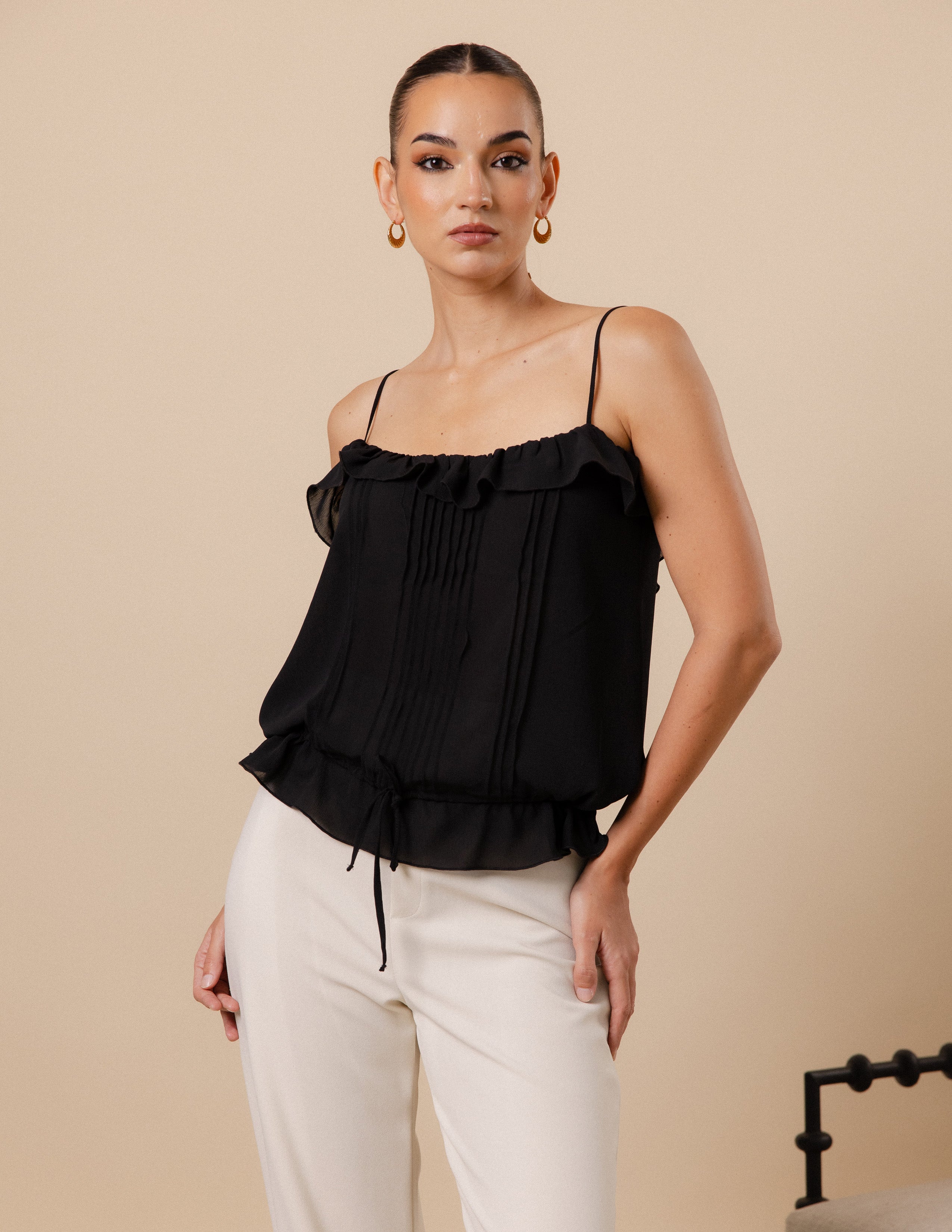 Pintuck Detail Cami