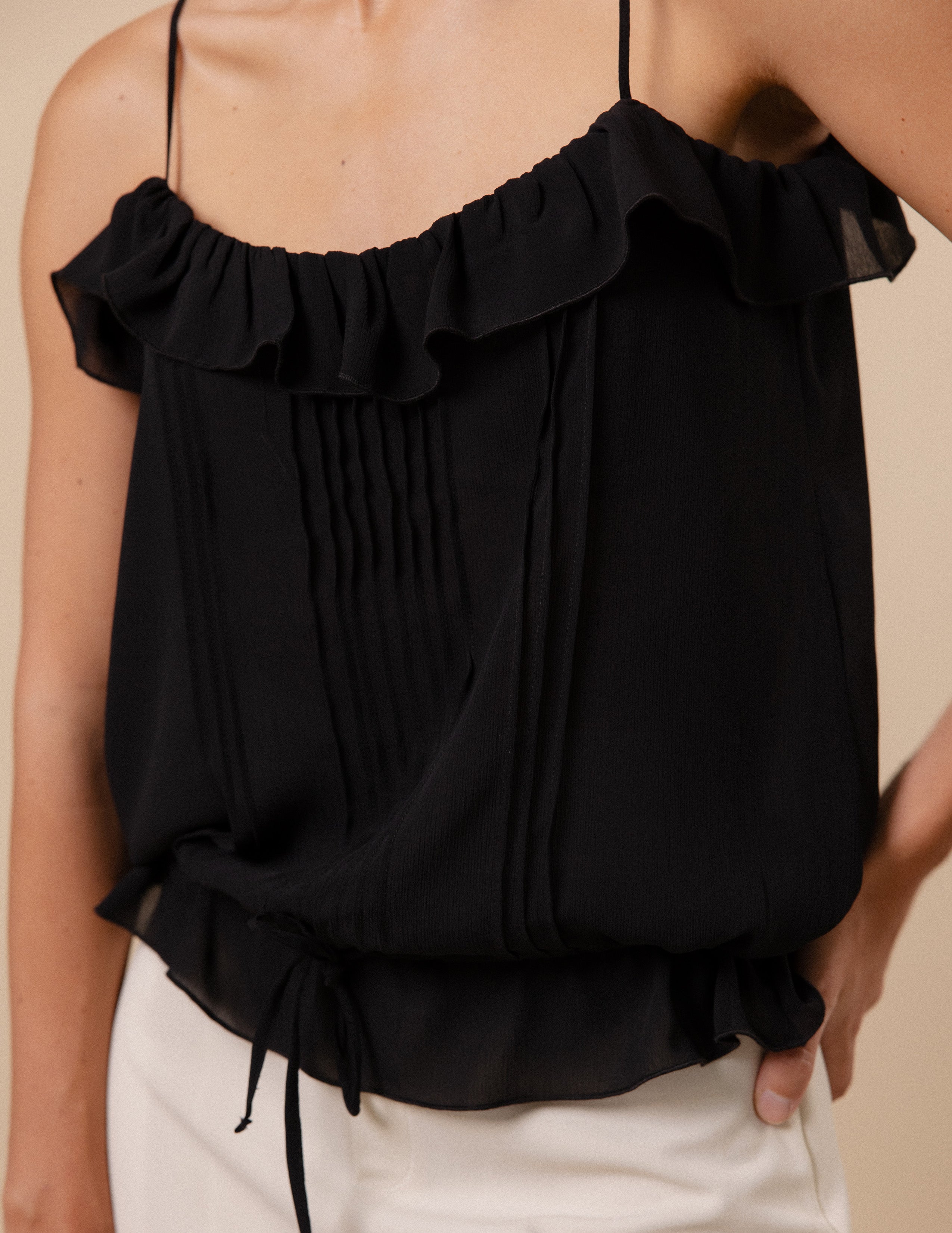 Pintuck Detail Cami