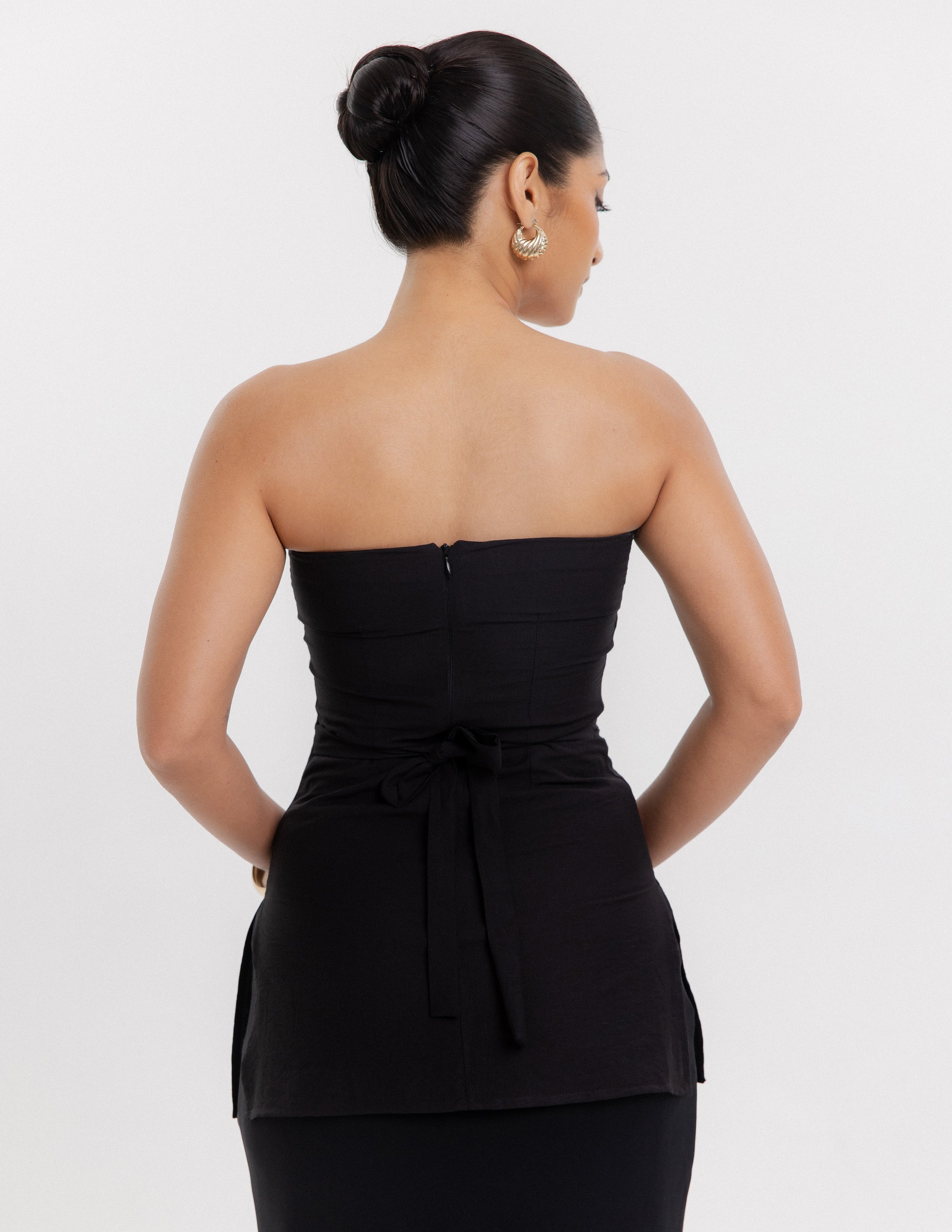 Button Detail Tube Top