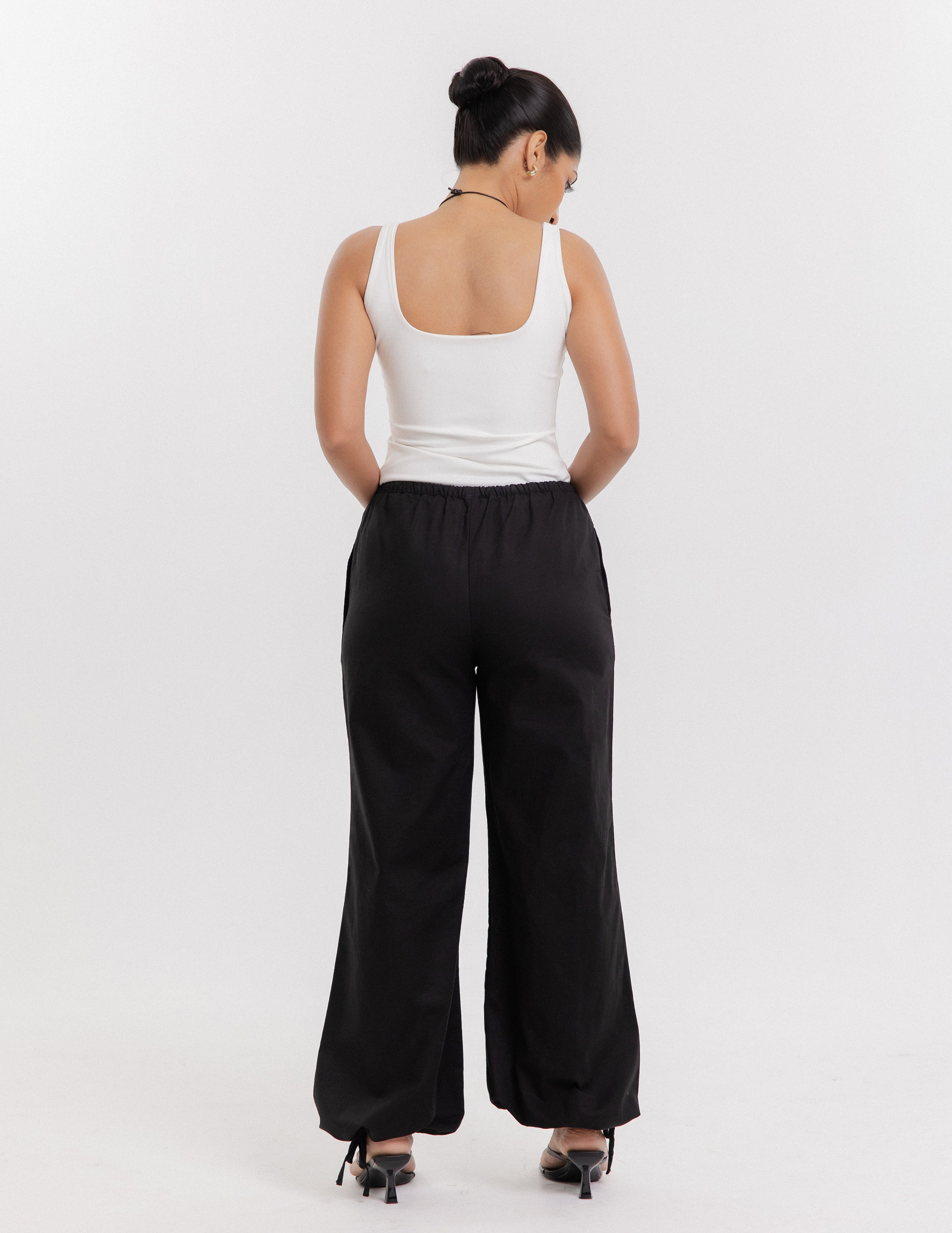 Tieup Detailed Balloon Pant