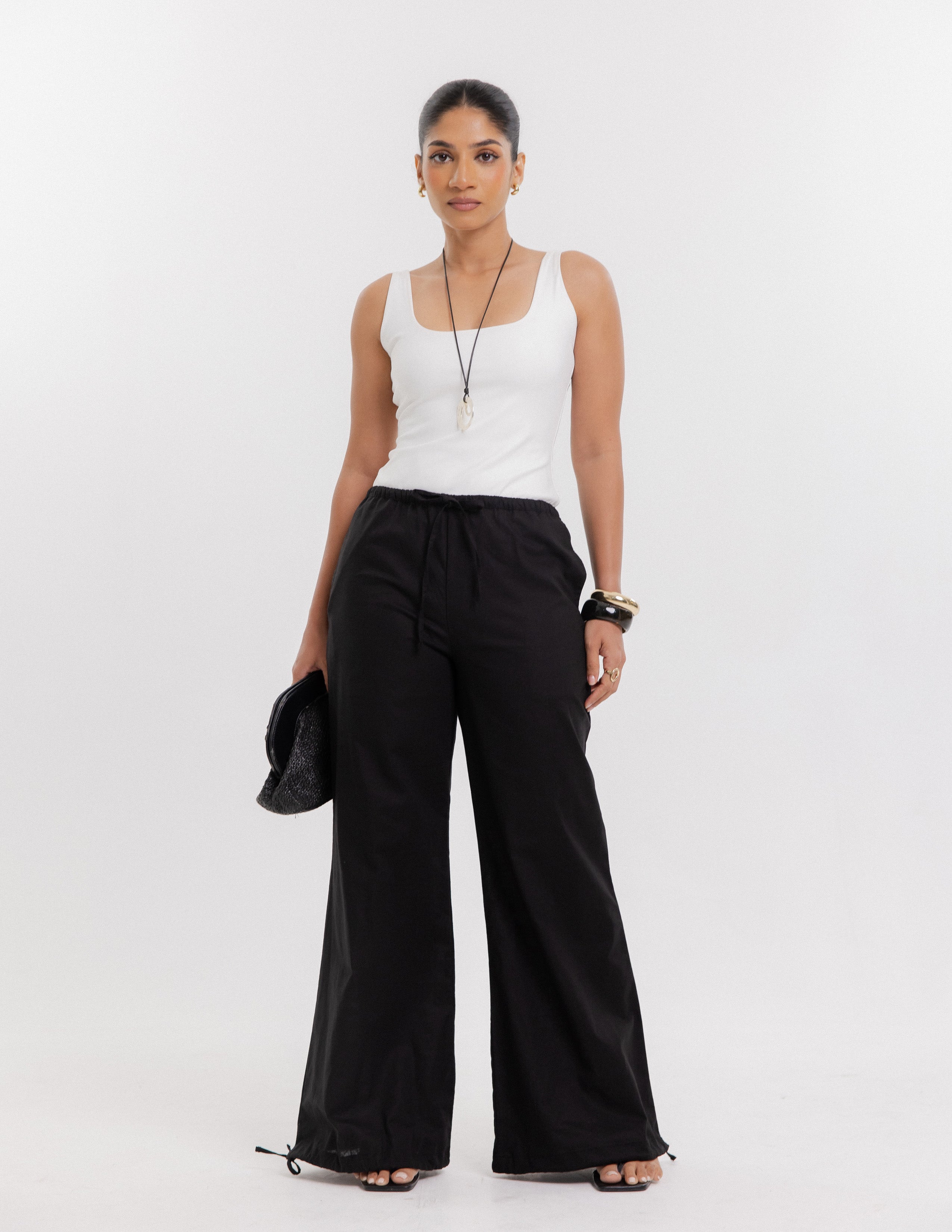 Tieup Detailed Balloon Pant