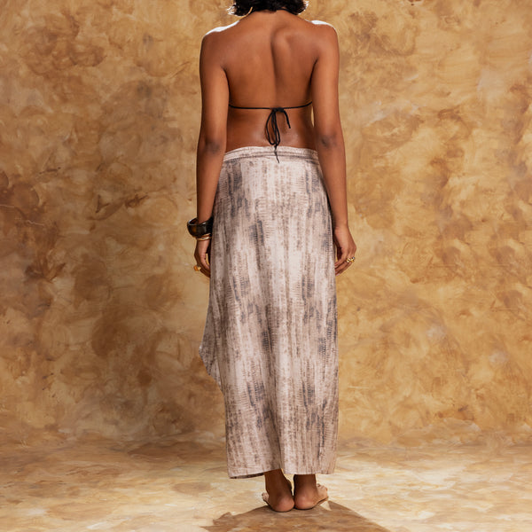 Printed Wrap Skirt