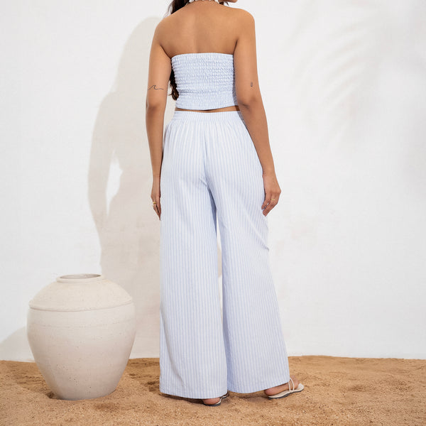 Drawstring Wide Leg Pant