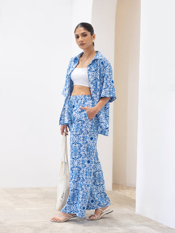 Drawstring Wide Leg Pant
