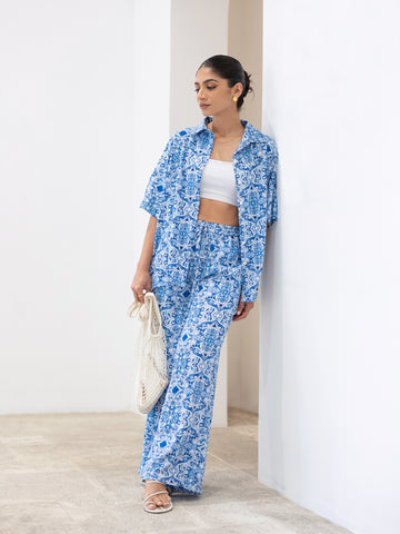 Drawstring Wide Leg Pant