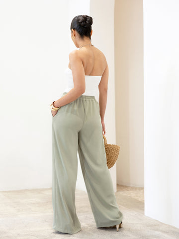 Cut Pocket Detailed Drawstring Pant