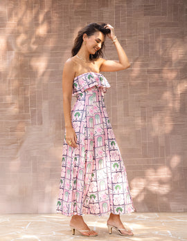 Frill Detailed Tube Dress