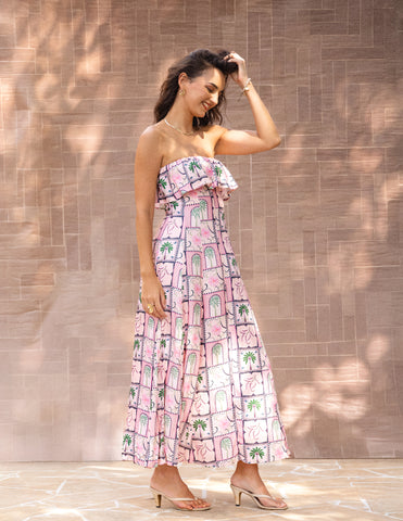 Frill Detailed Tube Dress