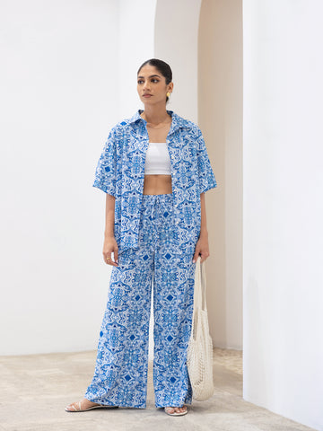 Drawstring Wide Leg Pant