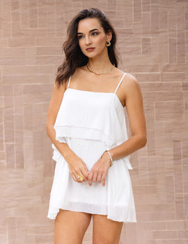 Frill Detailed Mini Dress