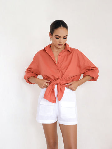 Oversized Balloon Sleeve Shirt