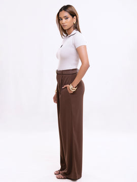 Chole Collar Detailed Short Sleeved Top