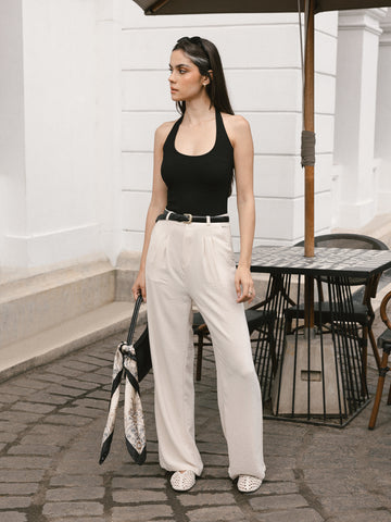 High Waist Wide Leg Pant