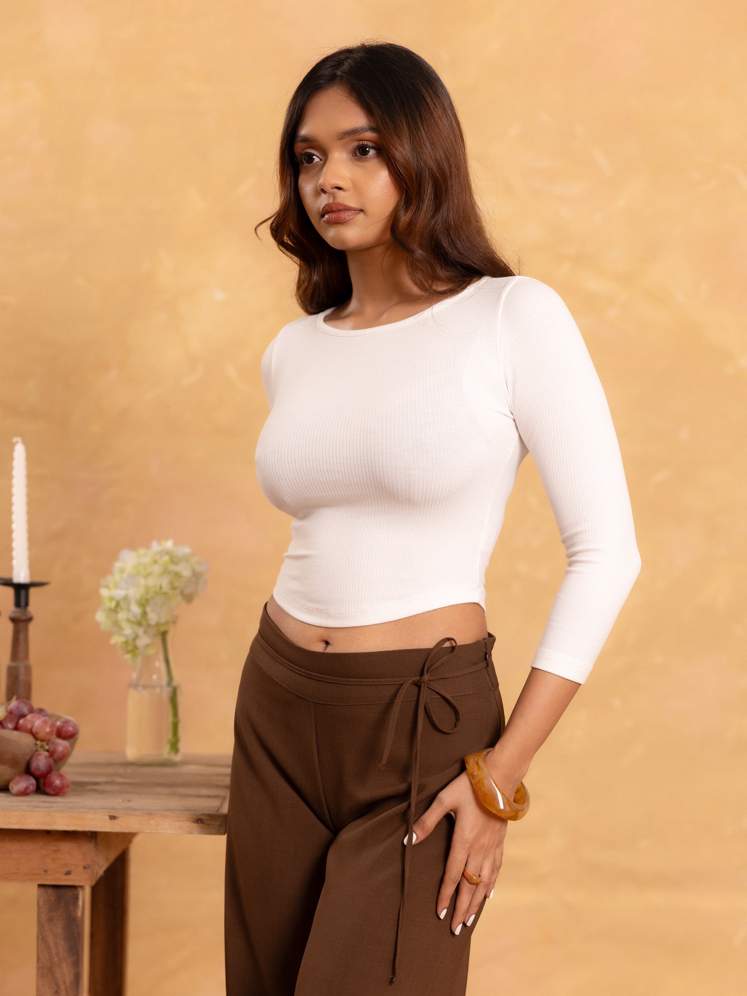 High Neck Long Sleeved Top