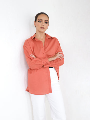 Oversized Balloon Sleeve Shirt