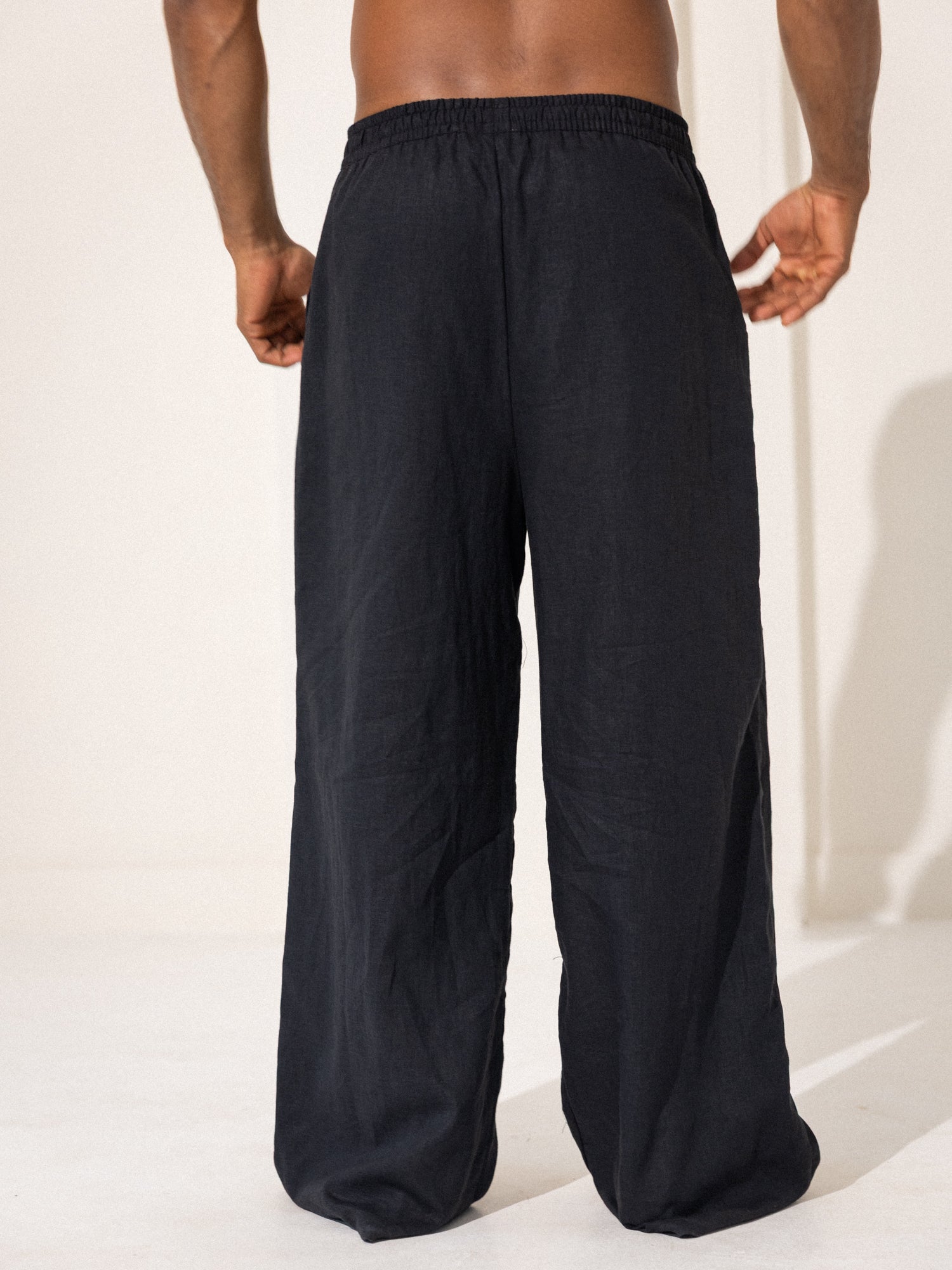 Seam detail drawstring pant