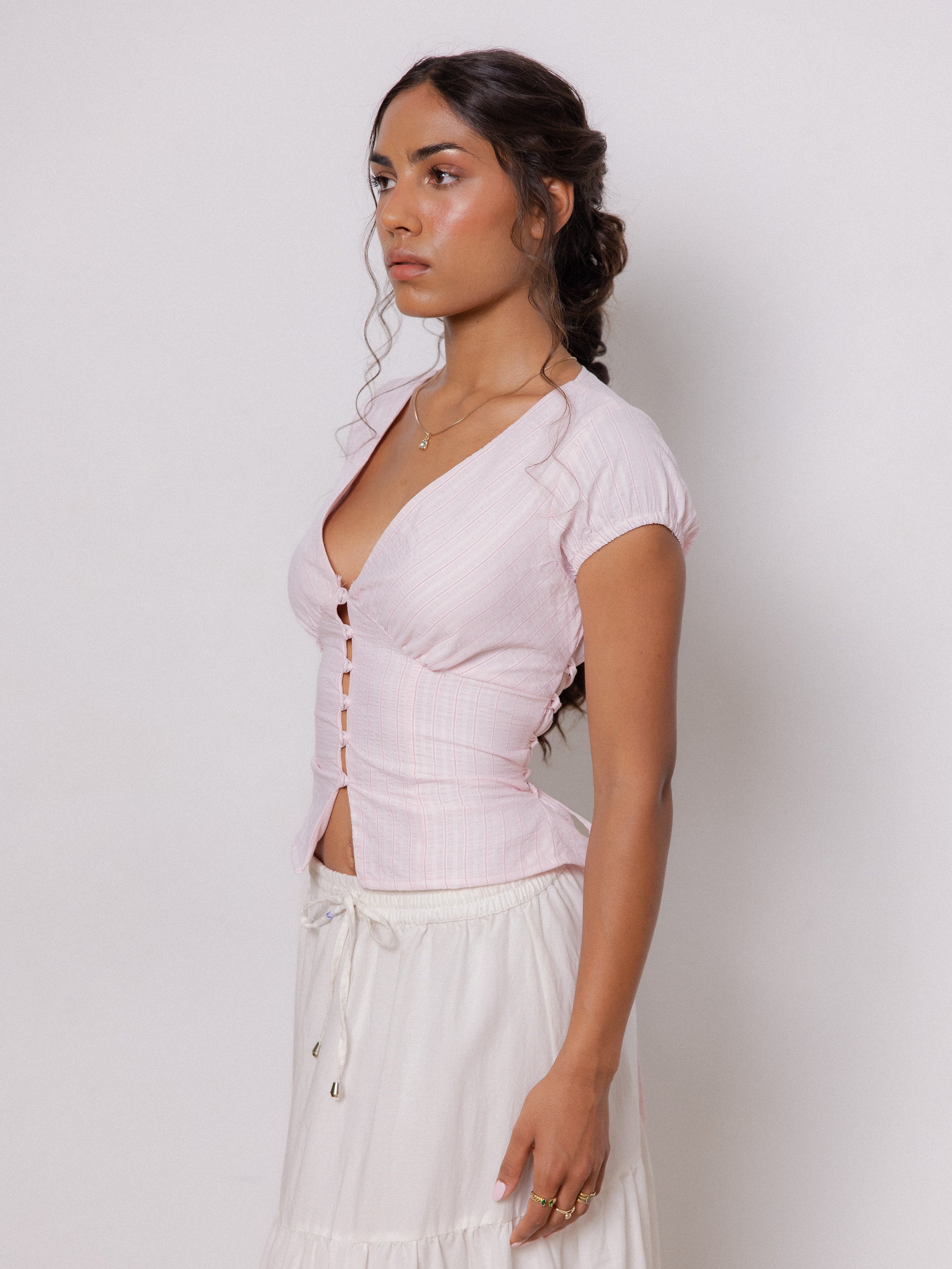 Front Button Detailed Top