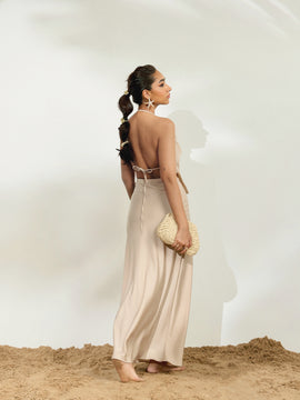 Satin Bias Maxi Skirt