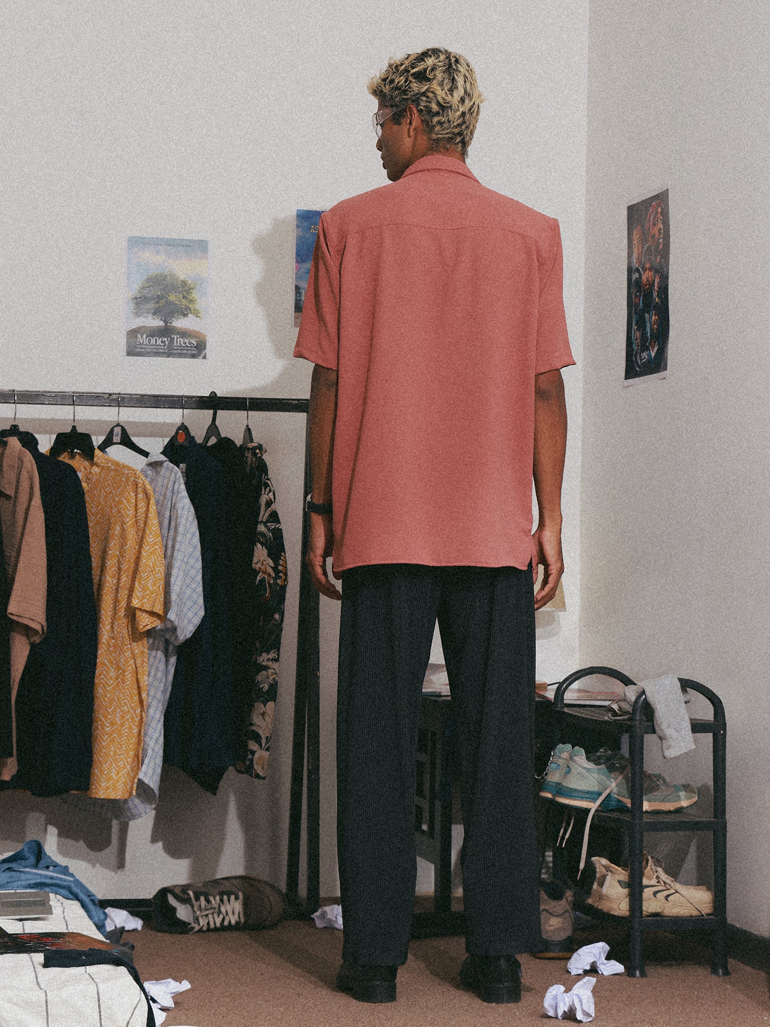 Double chest pocket short sleeve shirt