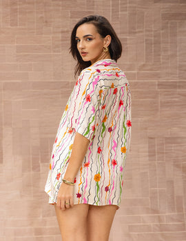 Short Sleeved Oversized Shirt