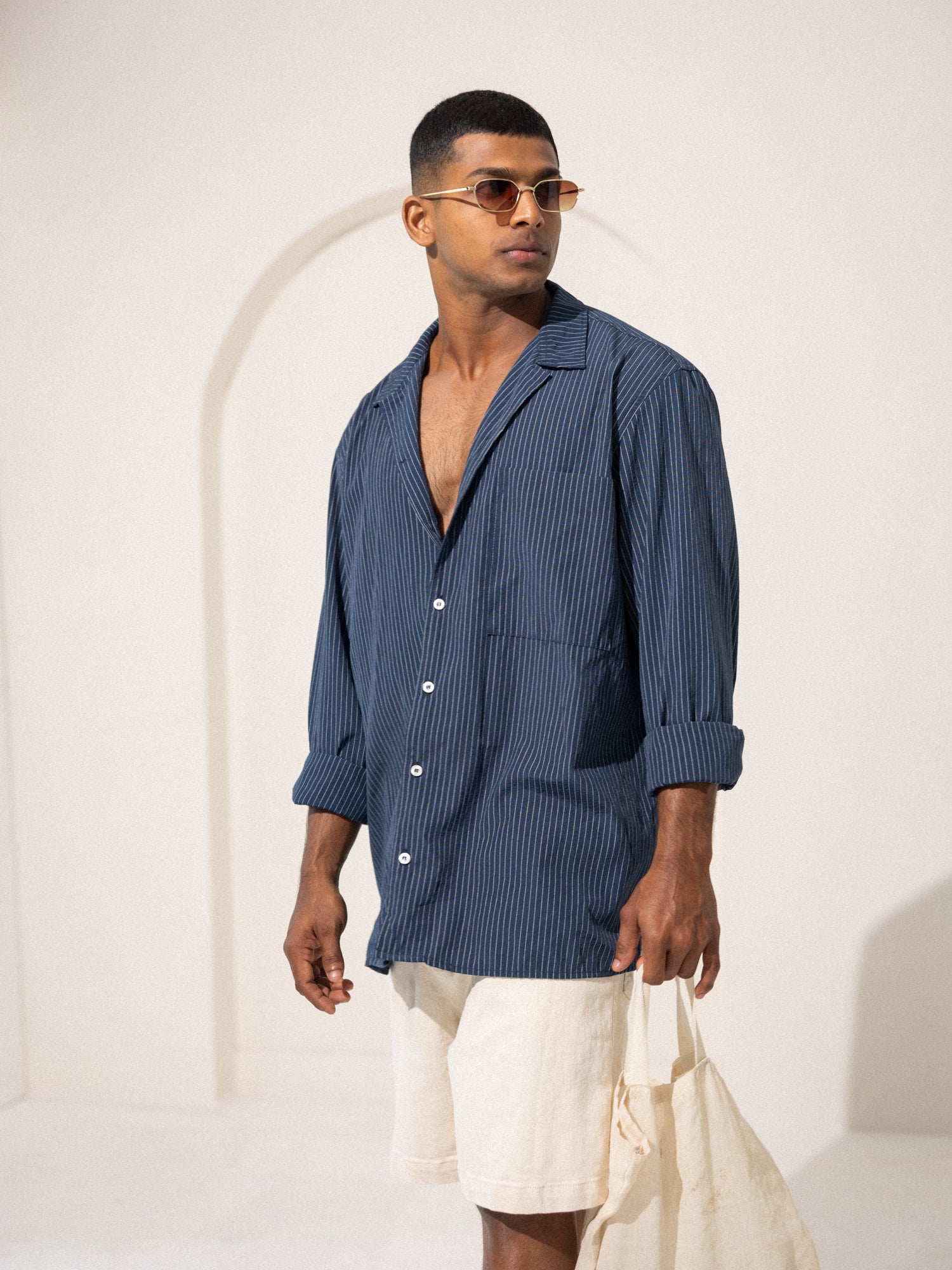 Oversized patch pocket shirt