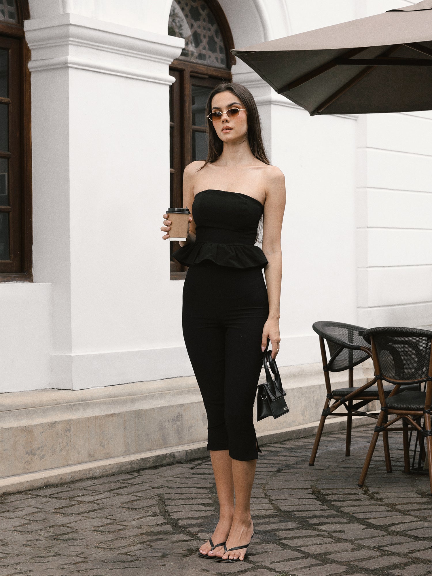 Peplum Tube Top