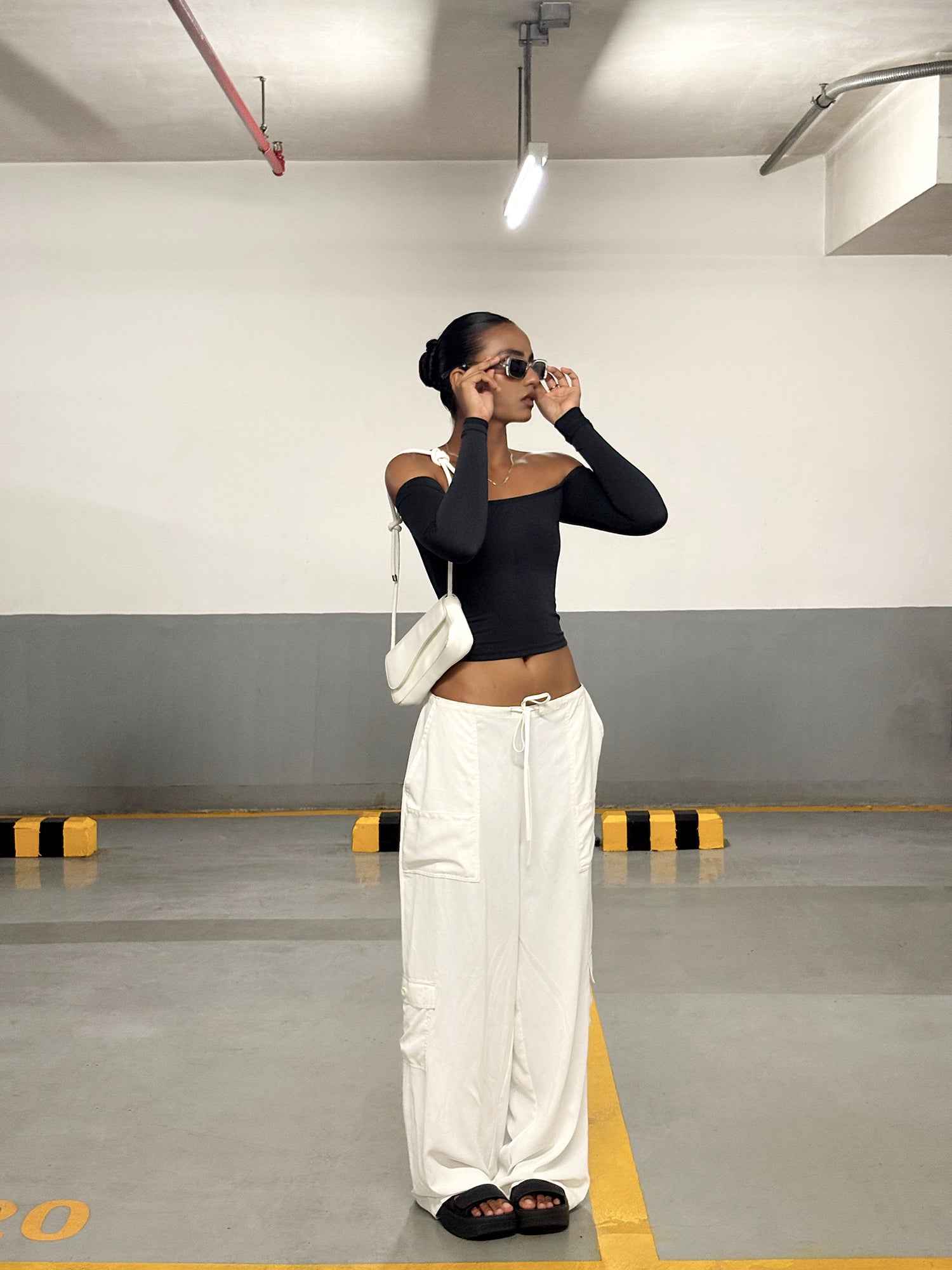 Off Shoulder Long Sleeved  Top