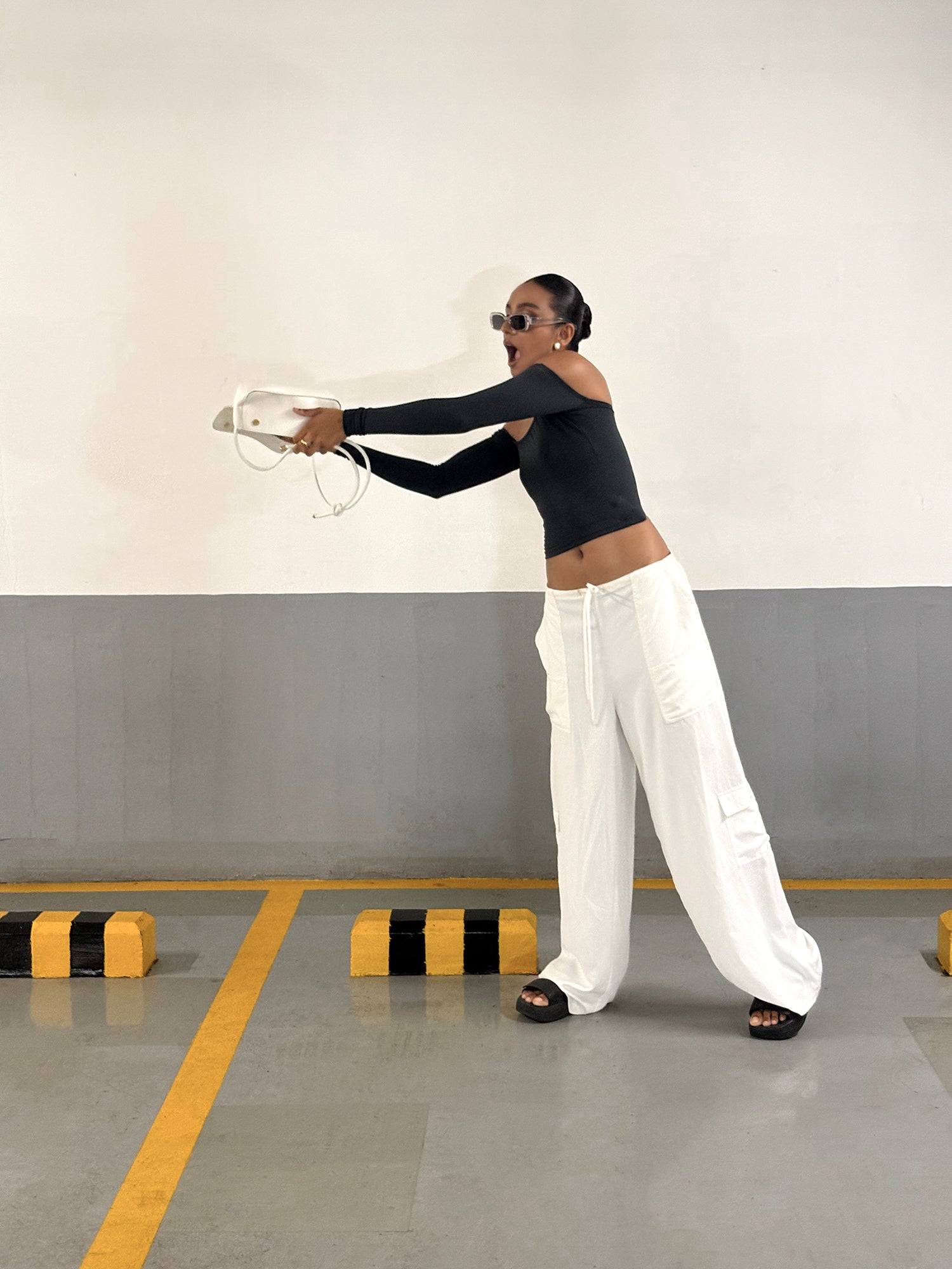 Off Shoulder Long Sleeved  Top