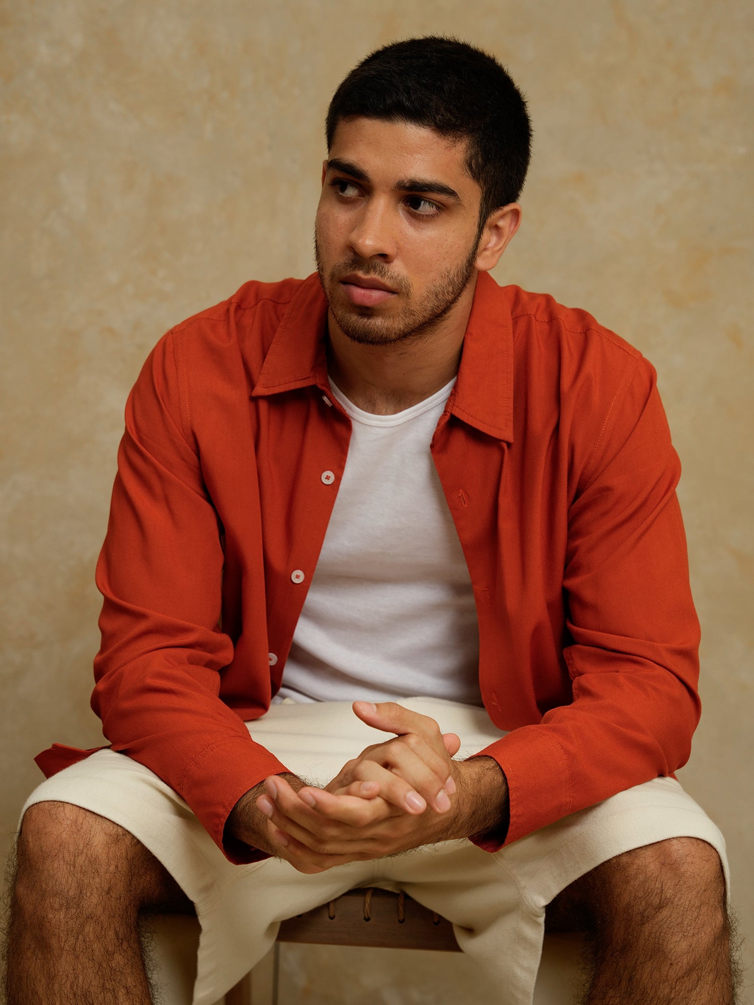 Basic regular collar shirt