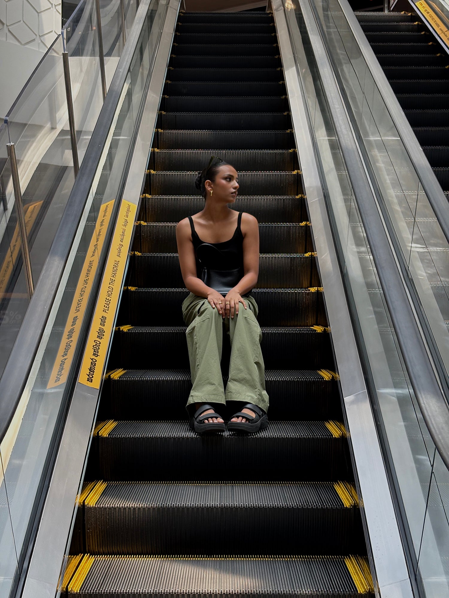 Low Waist Pocket Detailed Wide Leg Pant