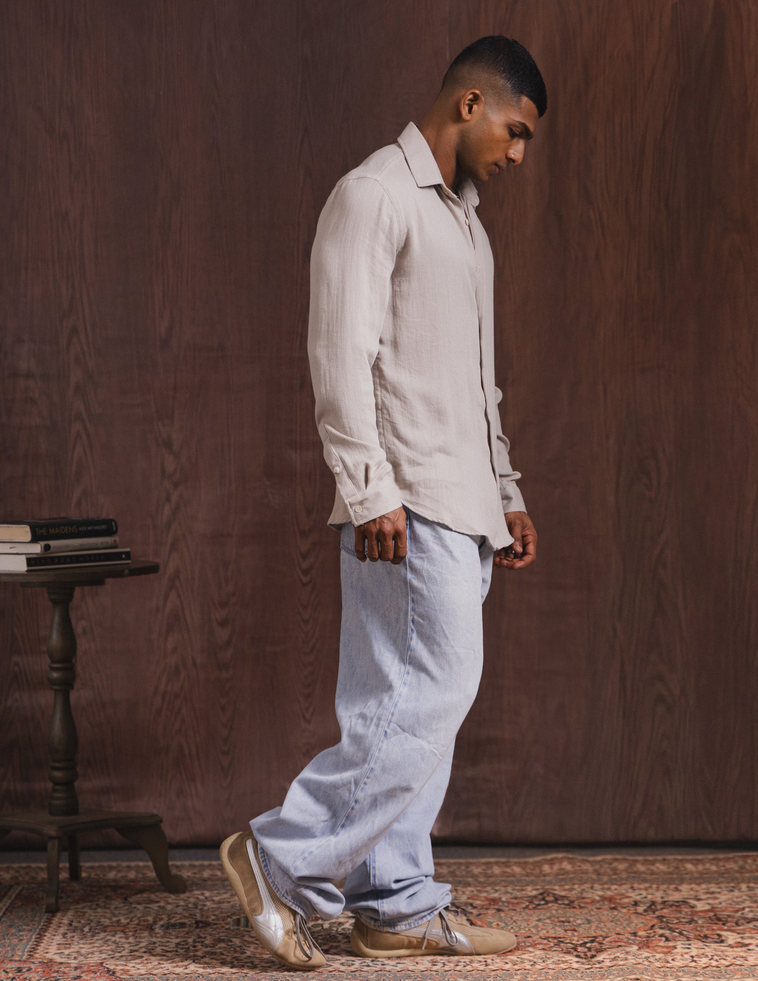 Regular fit long sleeve shirt