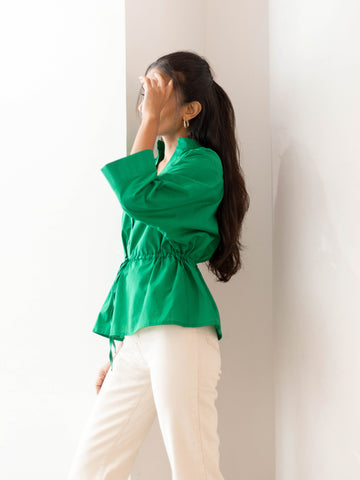 Button Down Front Tieup Top
