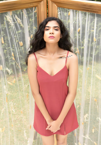 Panelled mini dress